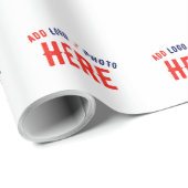 ELEGANT MODERN ADJUSTABLE WHITE AUTHENTICATED LOGO ラッピングペーパー (ロールコーナー)