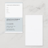 elegant Modern Appointment Dentist博士のメモ 予約カード (正面/裏面)