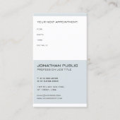 elegant Modern Appointment Dentist博士のメモ 予約カード (正面)