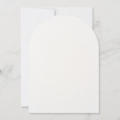 Elegant Modern Arch Floral Wedding Invitation 招待状 (裏面)