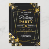 Elegant & Modern Birthday Card – CUSTOMIZABLE CARD 招待状 (正面/裏面)