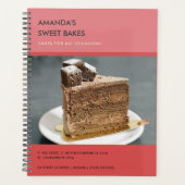 Elegant Modern Bright Bold Red Pink Photo Service プランナー手帳 (正面)