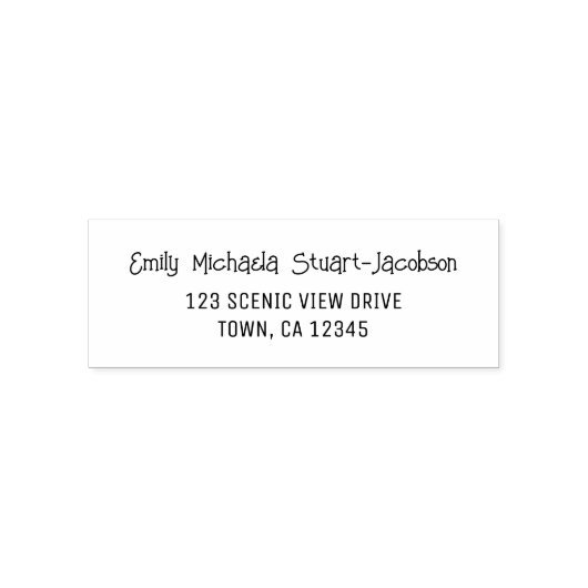 Elegant Modern Casual Contemporary Handwriting セルフインキングスタンプ (デザイン)