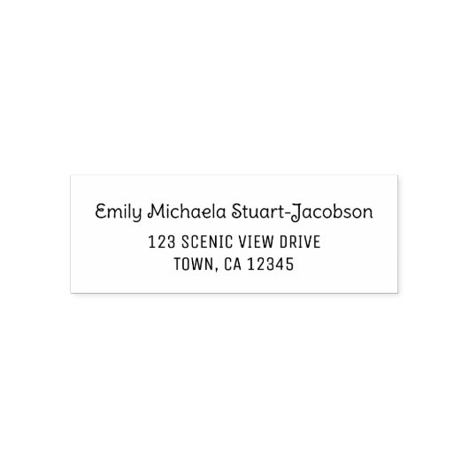 Elegant Modern Casual Contemporary Handwriting セルフインキングスタンプ (デザイン)