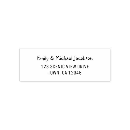 Elegant Modern Casual Handwriting for Couples セルフインキングスタンプ (デザイン)