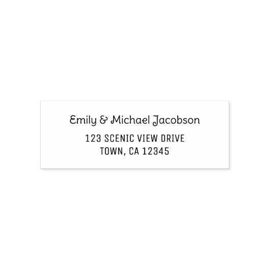 Elegant Modern Casual Handwriting for Couples セルフインキングスタンプ (デザイン)