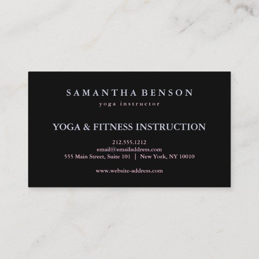 Elegant Modern Chakras Zen Stones and Enso circle  名刺 (裏面)