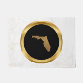 Elegant Modern Chic Black and Gold Florida Theme  ドアマット (正面)