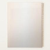 Elegant Modern,Chic Rose Gold Brush Stroke プランナー手帳 (裏面)