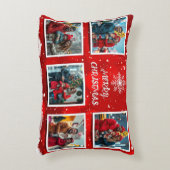 Elegant Modern Christmas Family Photo Design アクセントクッション (正面(垂直))