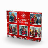Elegant Modern Christmas Family Photo Design フォトブロック (右)