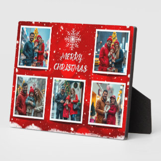 Elegant Modern Christmas Family Photo Design フォトプラーク