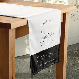 Elegant Modern Company Logo Branded Craft Shop ショートテーブルランナー