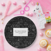 Elegant Modern Cooking Party Chef Birthday Party ペーパープレート (パーティー)