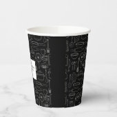 Elegant Modern Cooking Party Chef Birthday Party 紙コップ (左)