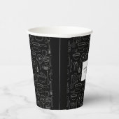 Elegant Modern Cooking Party Chef Birthday Party 紙コップ (右)