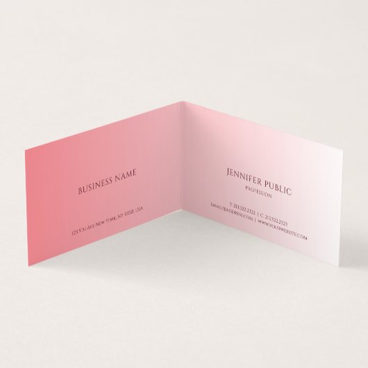 Elegant Modern Create Your Own Template 名刺 (内部)