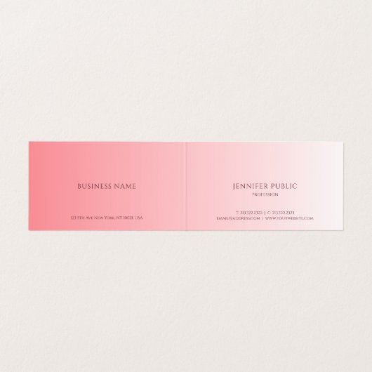 Elegant Modern Create Your Own Template 名刺 (内部フラット)