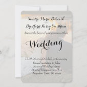 Elegant Modern Custom  Photo Save The Date Wedding 招待状 (裏面)