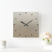Elegant Modern Custom Wall Clock Add Your Own  スクエア壁時計 (ホーム)