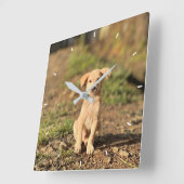 Elegant Modern Custom Wall Clock Add Your Own  スクエア壁時計 (傾斜)