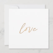 Elegant Modern Custom Wedding Photo Thank You Card (裏面)