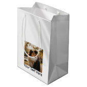 Elegant Modern Customizable Packaging for Events  ミディアムペーパーバッグ (裏面アングル)