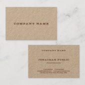 elegant Modern Distressed Text Companyテンプレート 名刺 (正面/裏面)