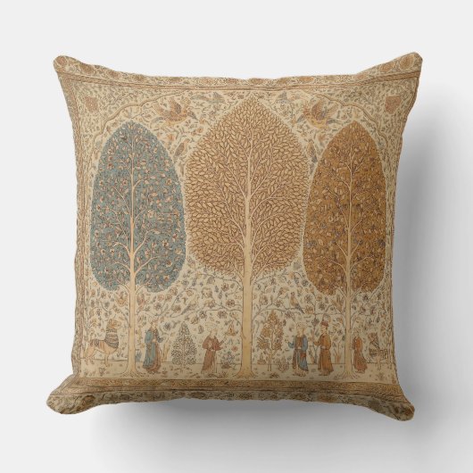 Elegant modern ethnic stylish retro pattern クッション (正面)