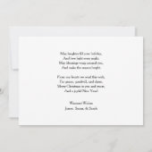 Elegant Modern Family Flat Christmas Greeting Card サンキューカード (裏面)