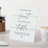Elegant Modern Find your seat Wedding Seating Sign 台座サイン (インサイチュ)