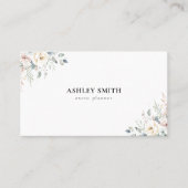 Elegant Modern Floral 名刺 (正面)