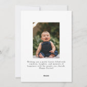 Elegant Modern Floral Easter | Happy Easter Photo シーズンカード (裏面)