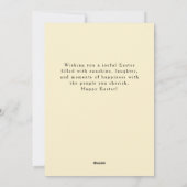 Elegant Modern Floral Easter | Happy Easter Photo シーズンカード (裏面)