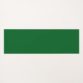 Elegant, Modern Flower Pattern on Green ヨガマット (裏面(横))