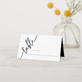 Elegant Modern Folded Guest Place Card プレイスカード