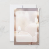 Elegant Modern Funeral Sympathy Memorial Photo サンキューカード (裏面)