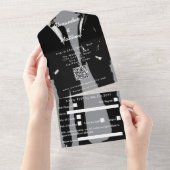 Elegant Modern Gay Men Wedding オールインワン招待状 (貼ってはがせる)