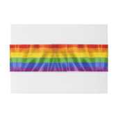 Elegant Modern Gay Men Wedding Rainbow 招待状ベリーバンド (裏面例)