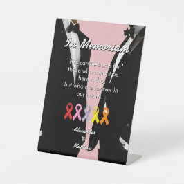 Elegant Modern Gay Men Wedding Rainbow In Memoriam 台座サイン