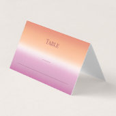 Elegant Modern Gay Men Wedding Rainbow Place Cards (正面)
