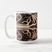 Elegant Modern Geometric Star Patterned コーヒーマグカップ (左)