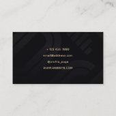 Elegant modern gold dark logo 名刺 (裏面)