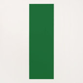 Elegant, Modern Golden Buddha on Forest Green ヨガマット (裏面)