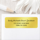 Elegant Modern Golden Casual Contemporary Script ラベル (インサイチュ)