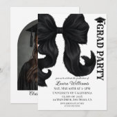 Elegant Modern Graduation 招待状 (正面/裏面)