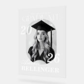 Elegant Modern Graduation Photo Display アクリルサイン (傾斜)