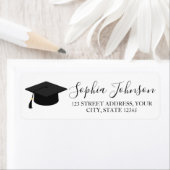 Elegant Modern Graduation Return Address ラベル (インサイチュ)