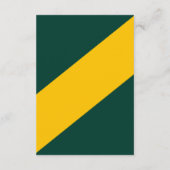 Elegant Modern Green and Gold Luxury Chic Wedding エンクロージャーカード (裏面)