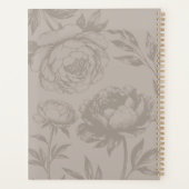 Elegant Modern Hand-Drawn Sketch Floral Organize プランナー手帳 (裏面)